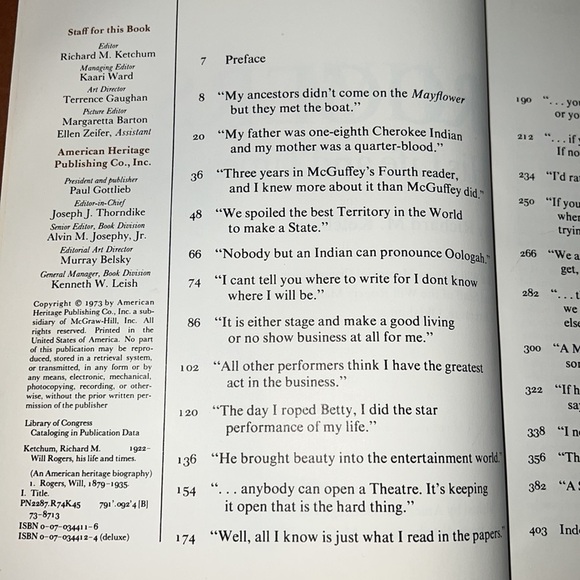 WILL ROGERS THE MAN AND HIS TIMES HARDCOVER BOOK wDUST COVER RICHARD KETCHUM VTG - Picture 10 of 12